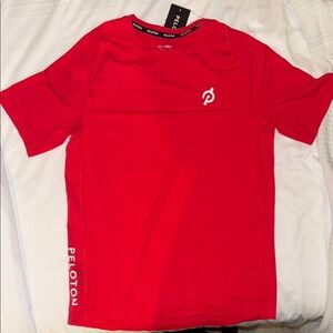 Peloton Red Short Sleeve Tee Athletic Style